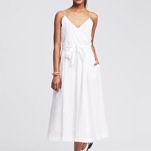 Banana Republic White Linen Dress